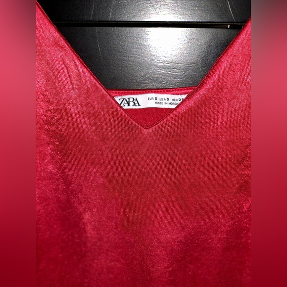 Red Zara Slip Dress - Picture 3 of 3